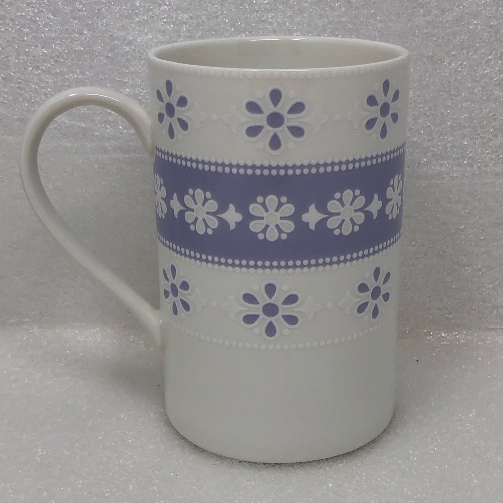 LENOX Mug Purple Lavender And White Flower Design Coffee Tea Ceramic/China